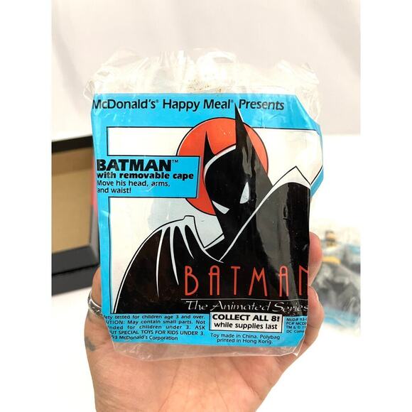 2x VTG McDonalds Batman Animated Series New Package Toy 1993 Happy Meal Sealed - Picture 9 of 10